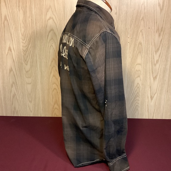 BKE Vintage 67 Mens snap button shirt Quality Goods size large - Picture 3 of 10